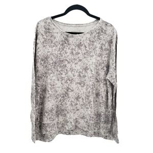 Rachel Hollis Tie Dye Pullover Knit Top Women Size Medium Long Sleeve Sweatshirt